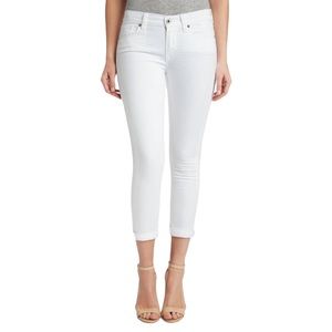 Lucky Brand Brooke Capri 14 32 Jeans Ankle Slim Straight White Denim Classic